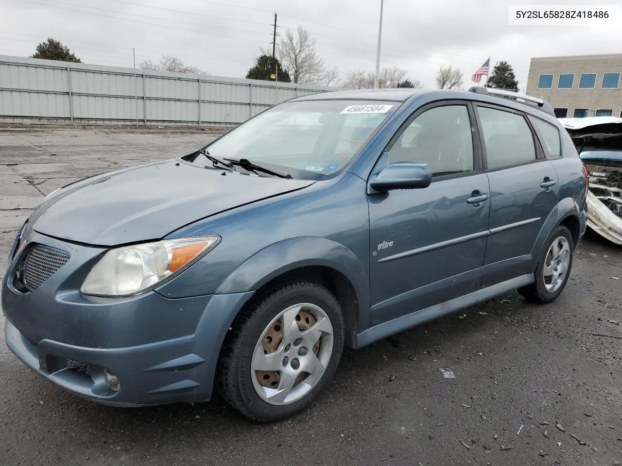 2008 Pontiac Vibe VIN: 5Y2SL65828Z418486 Lot: 45661504