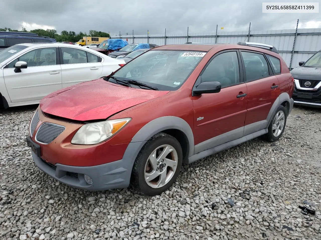 2008 Pontiac Vibe VIN: 5Y2SL65858Z411399 Lot: 52848184