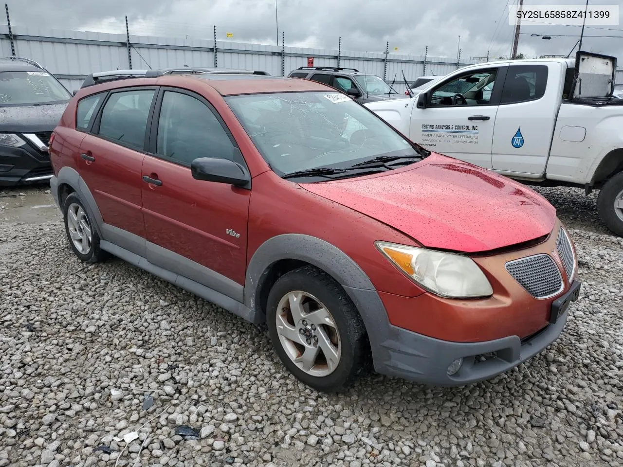 5Y2SL65858Z411399 2008 Pontiac Vibe