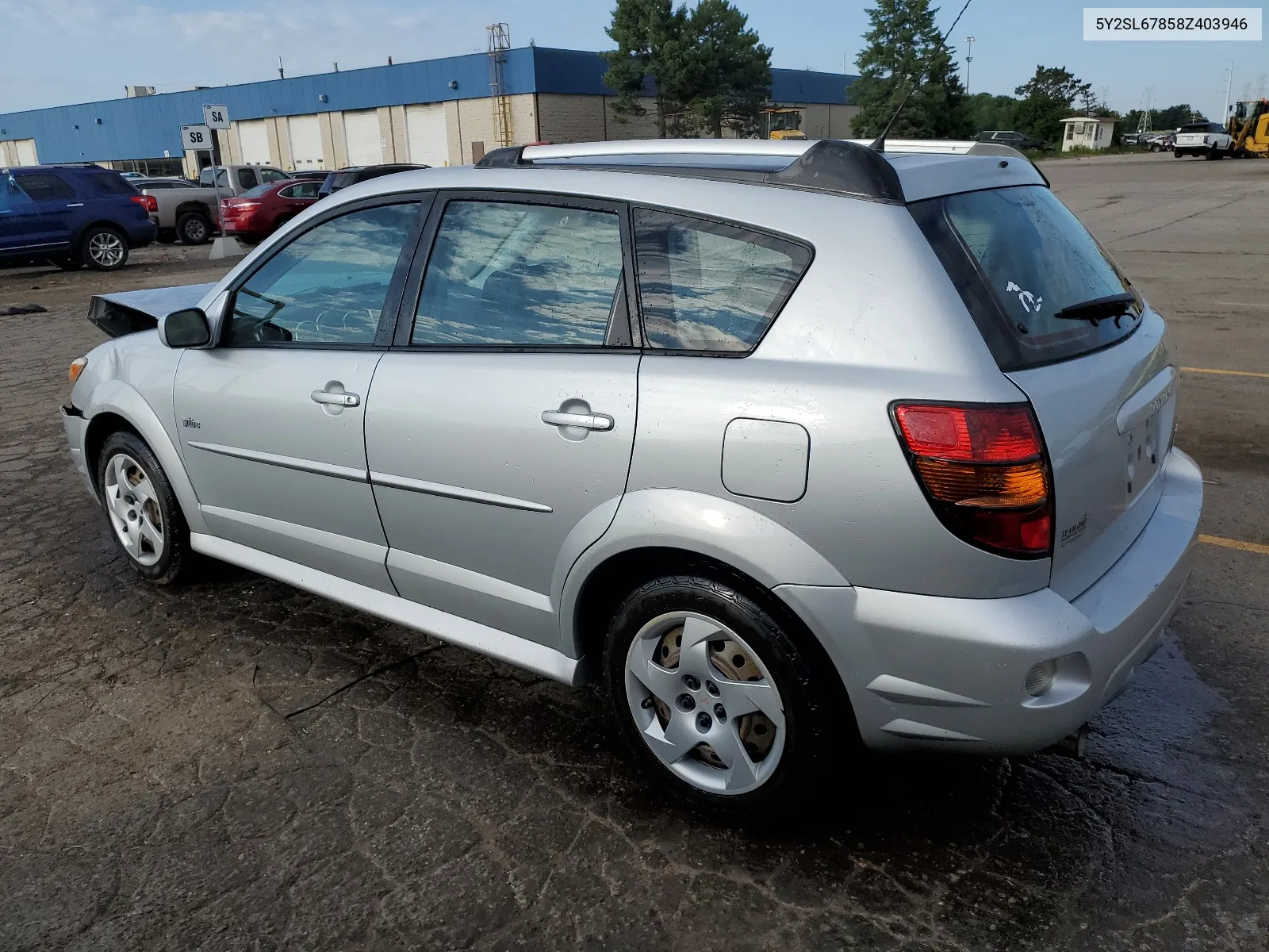 2008 Pontiac Vibe VIN: 5Y2SL67858Z403946 Lot: 58509944