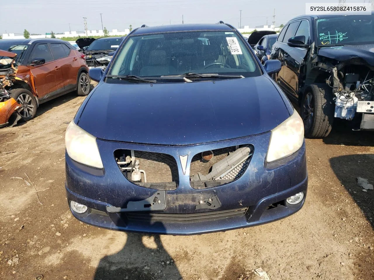 2008 Pontiac Vibe VIN: 5Y2SL65808Z415876 Lot: 58771044