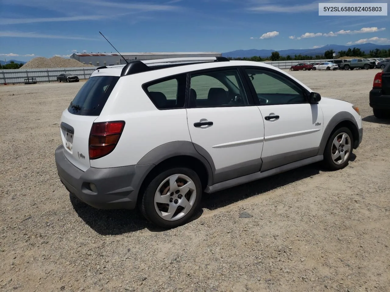 2008 Pontiac Vibe VIN: 5Y2SL65808Z405803 Lot: 59660054