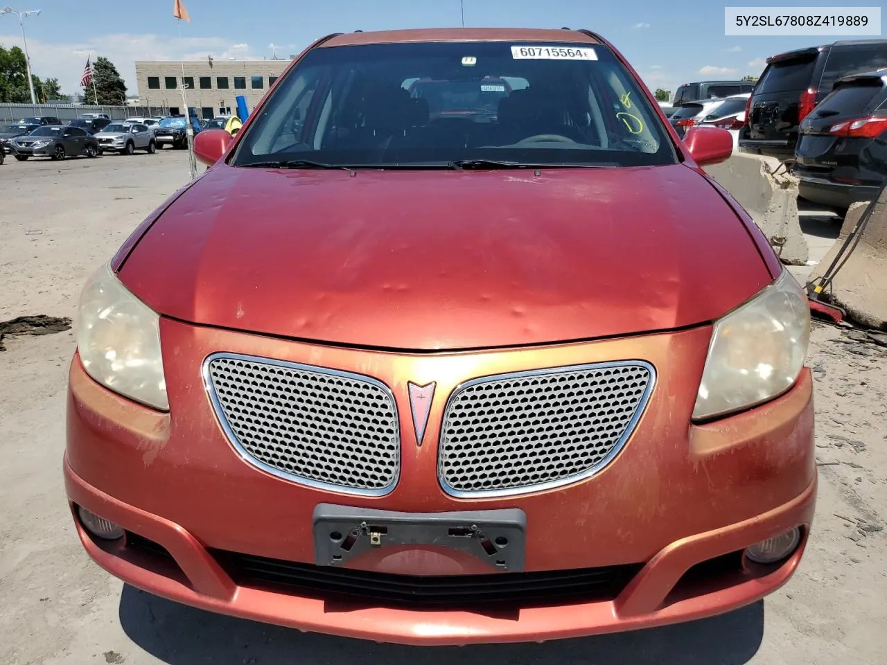 2008 Pontiac Vibe VIN: 5Y2SL67808Z419889 Lot: 60715564