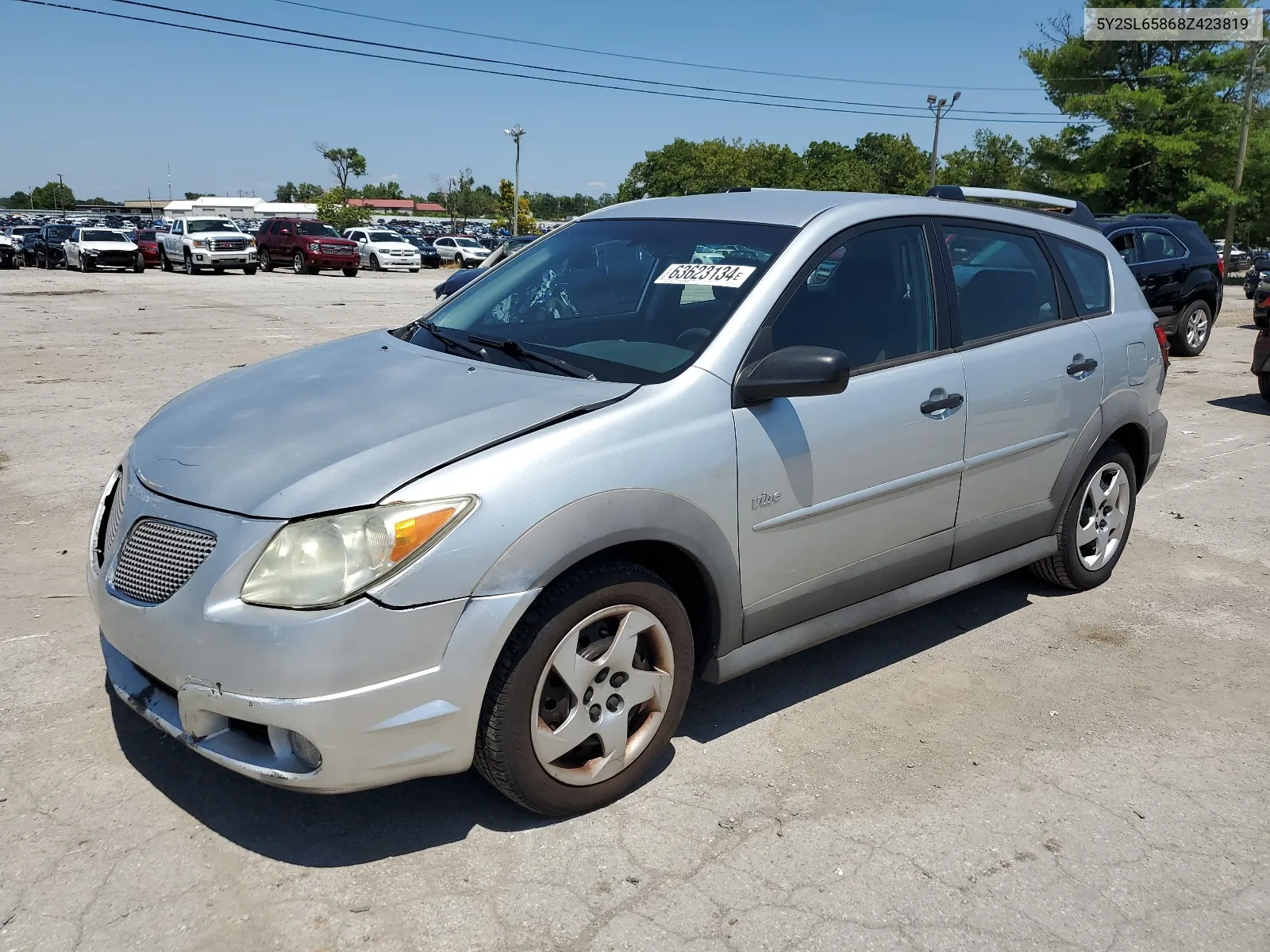 2008 Pontiac Vibe VIN: 5Y2SL65868Z423819 Lot: 63623134