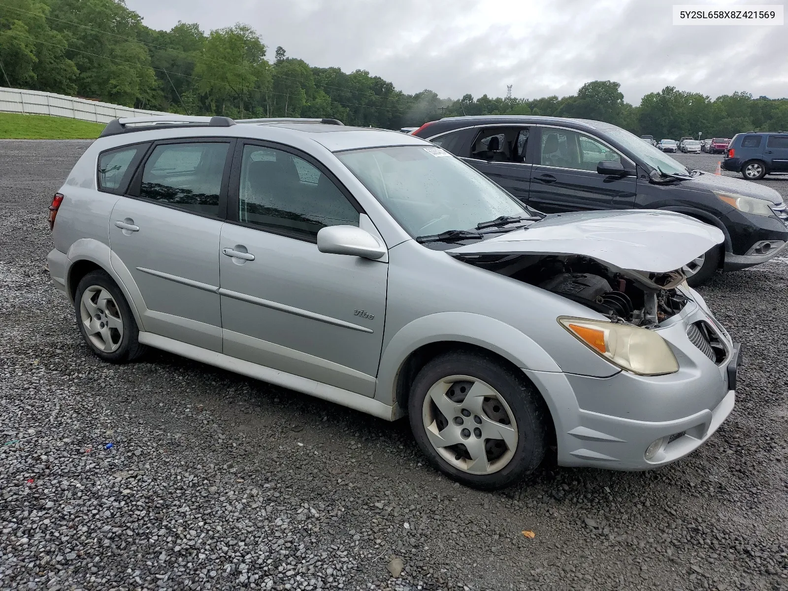 2008 Pontiac Vibe VIN: 5Y2SL658X8Z421569 Lot: 63884334