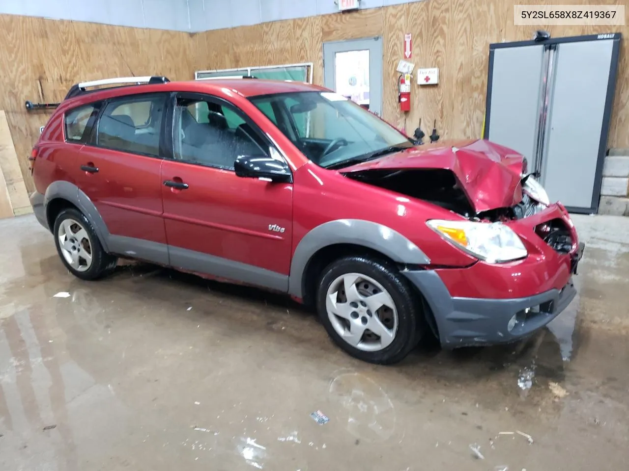 2008 Pontiac Vibe VIN: 5Y2SL658X8Z419367 Lot: 65429524