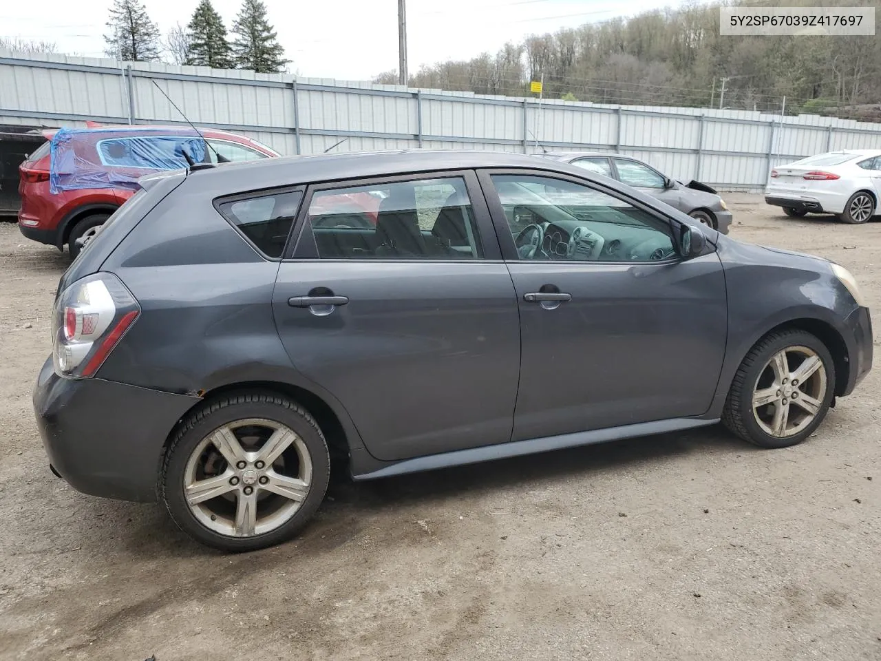 2009 Pontiac Vibe VIN: 5Y2SP67039Z417697 Lot: 51548454