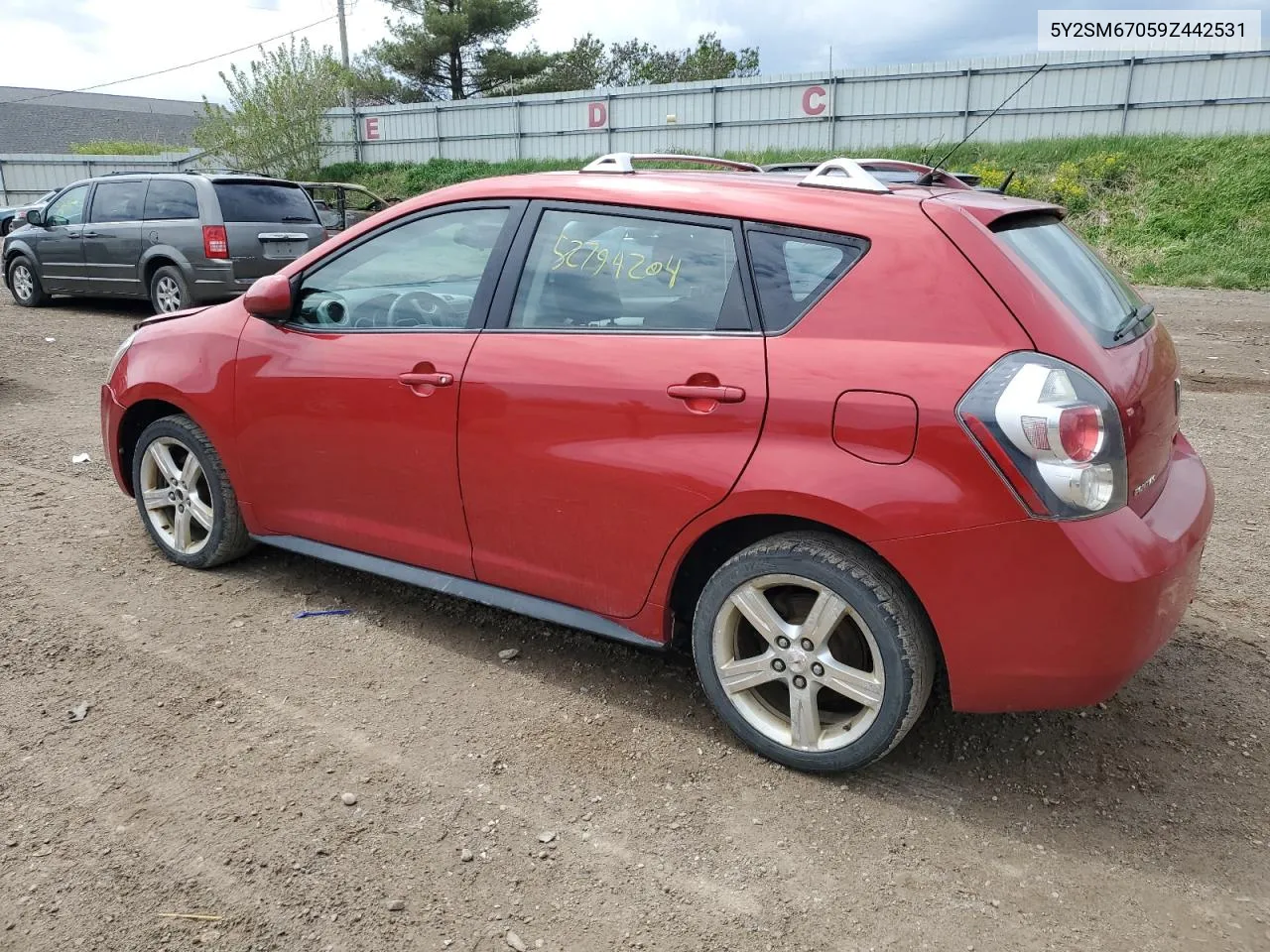 2009 Pontiac Vibe VIN: 5Y2SM67059Z442531 Lot: 52794204