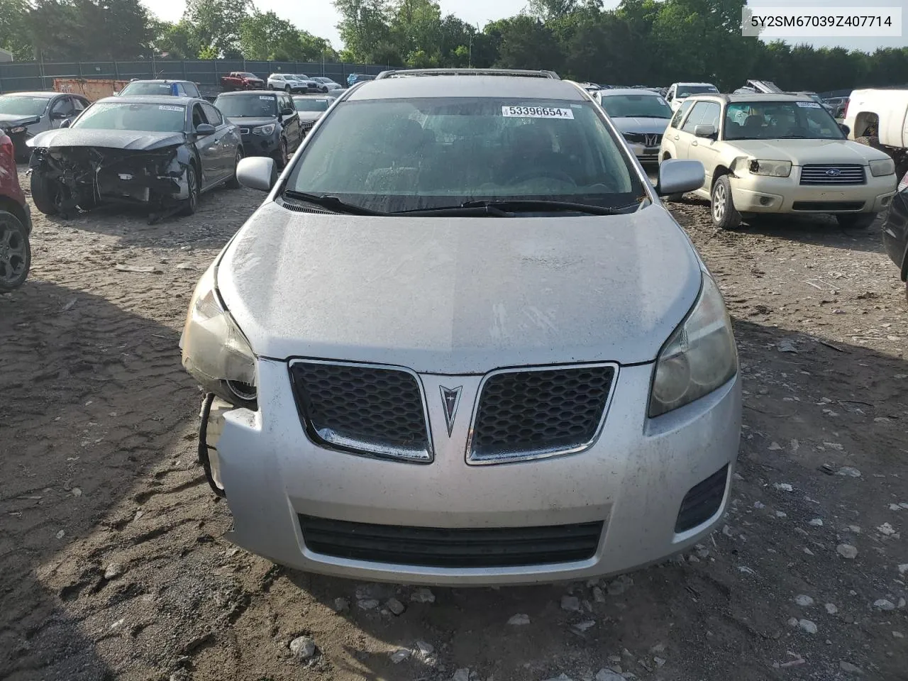 2009 Pontiac Vibe VIN: 5Y2SM67039Z407714 Lot: 53396654