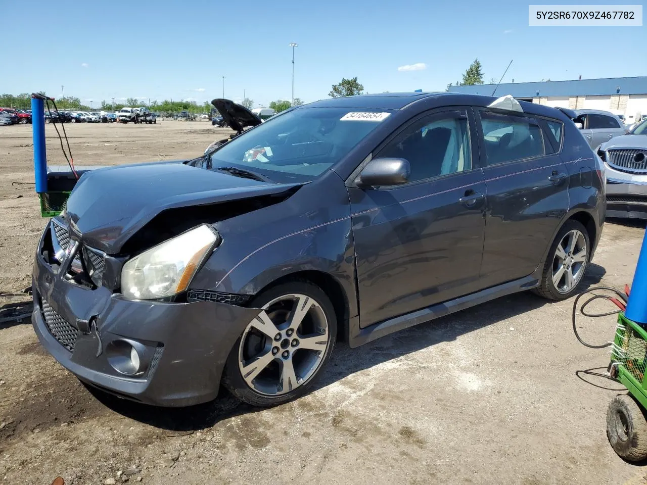 2009 Pontiac Vibe Gt VIN: 5Y2SR670X9Z467782 Lot: 54164654