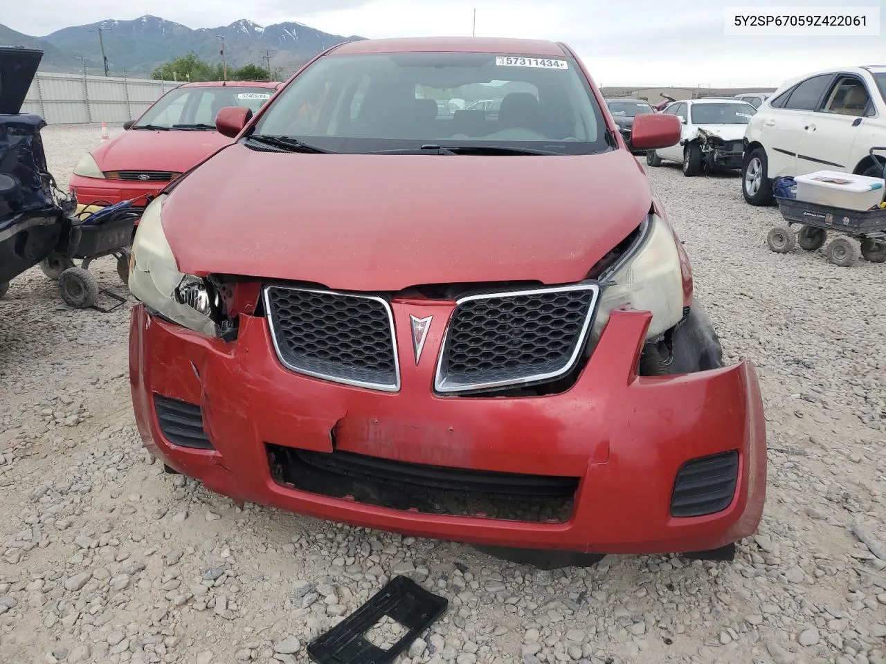 2009 Pontiac Vibe VIN: 5Y2SP67059Z422061 Lot: 57311434