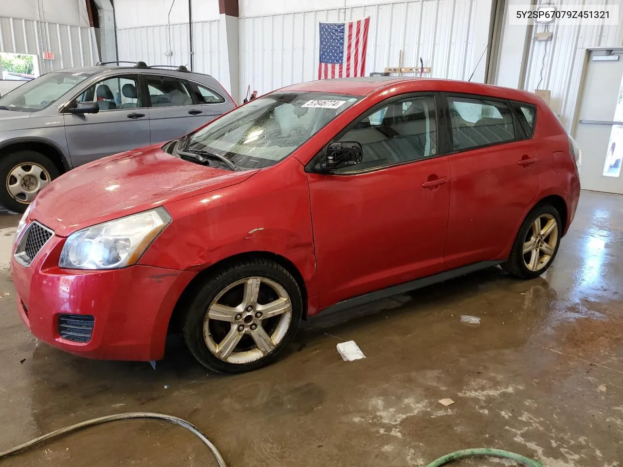 2009 Pontiac Vibe VIN: 5Y2SP67079Z451321 Lot: 57846774