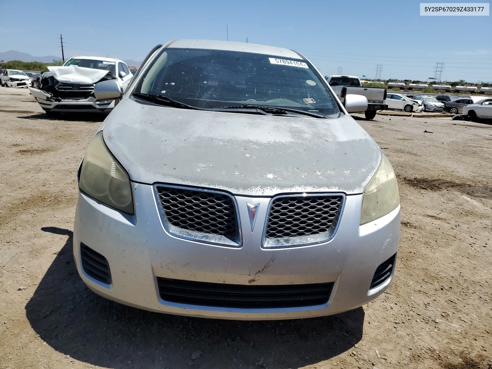 2009 Pontiac Vibe VIN: 5Y2SP67029Z433177 Lot: 57894104