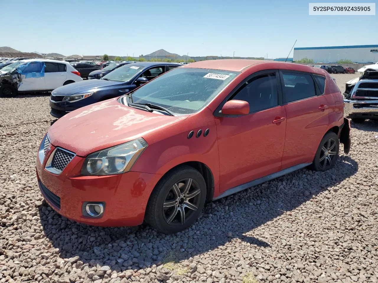 2009 Pontiac Vibe VIN: 5Y2SP67089Z435905 Lot: 58774344