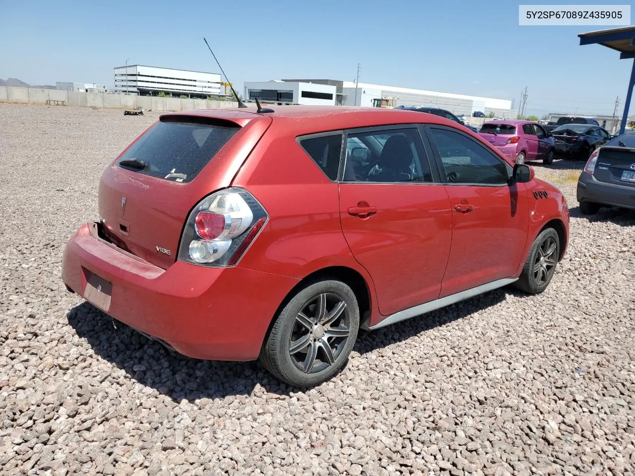 2009 Pontiac Vibe VIN: 5Y2SP67089Z435905 Lot: 58774344