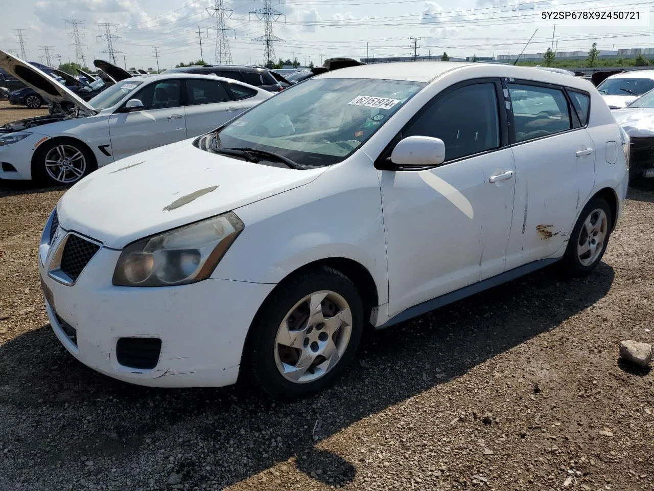 2009 Pontiac Vibe VIN: 5Y2SP678X9Z450721 Lot: 62151974