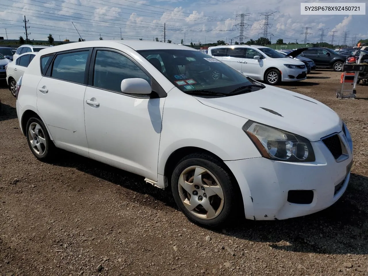 2009 Pontiac Vibe VIN: 5Y2SP678X9Z450721 Lot: 62151974