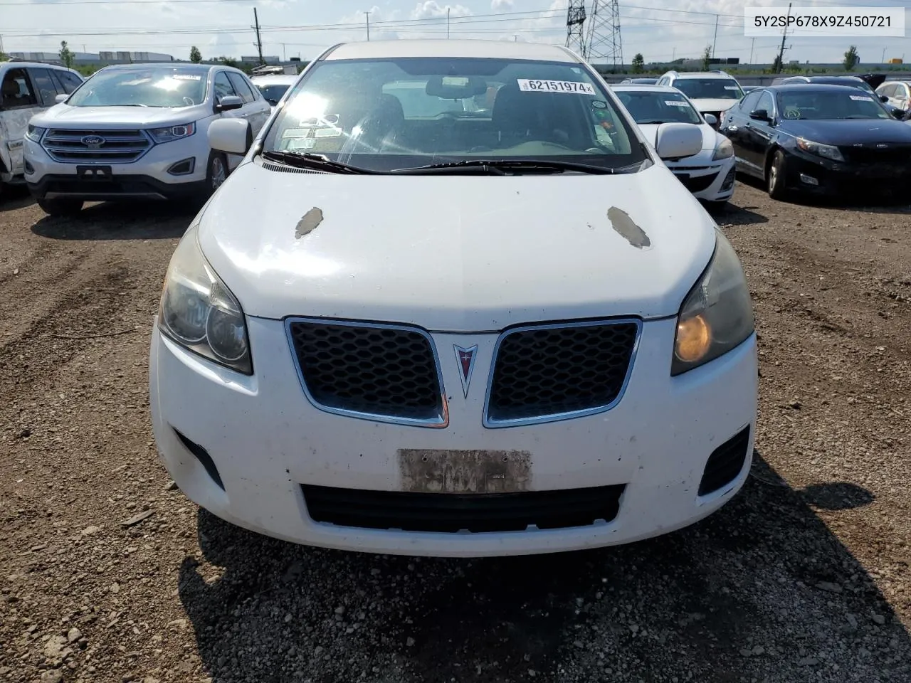 2009 Pontiac Vibe VIN: 5Y2SP678X9Z450721 Lot: 62151974