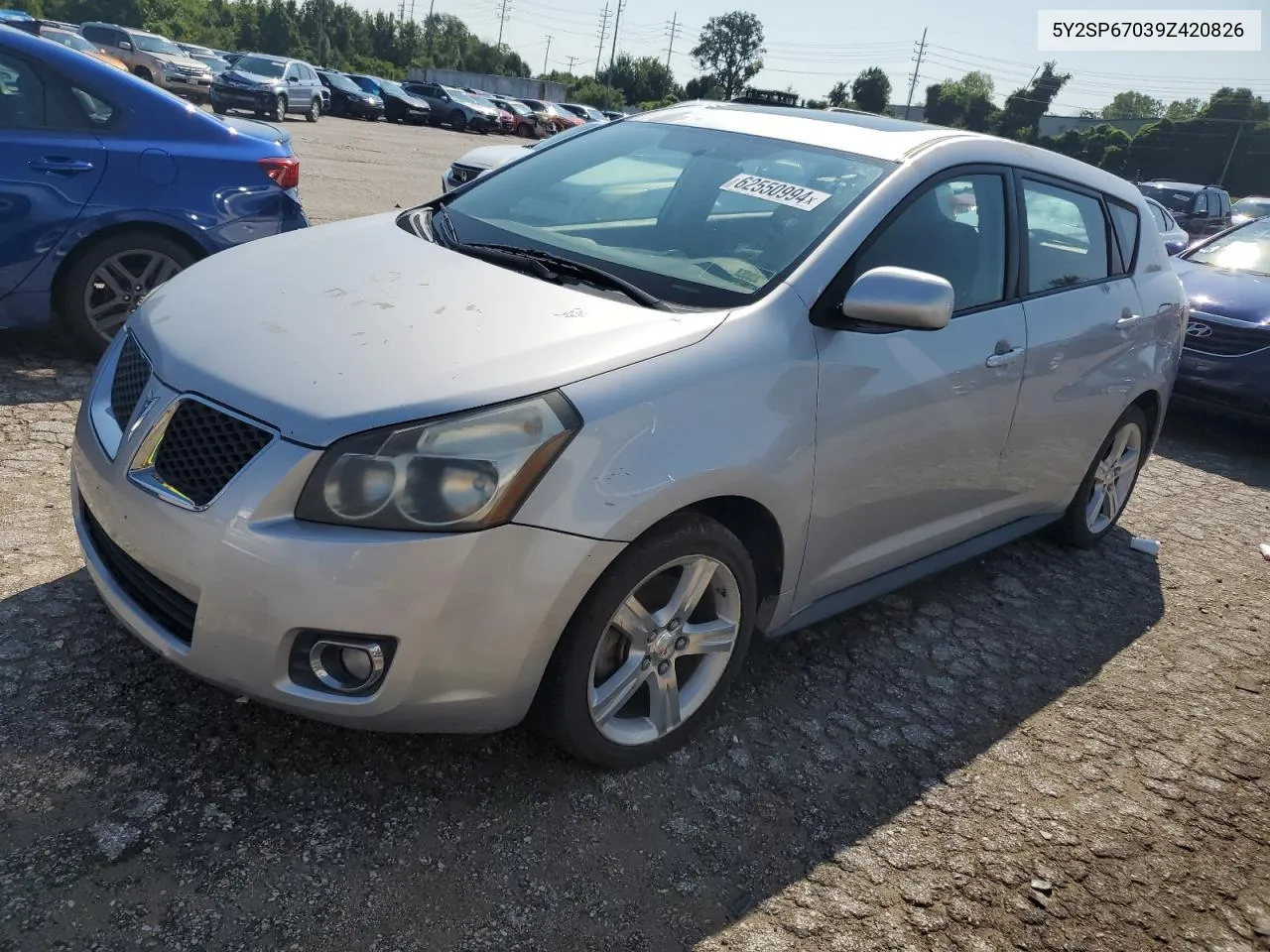 2009 Pontiac Vibe VIN: 5Y2SP67039Z420826 Lot: 62550994