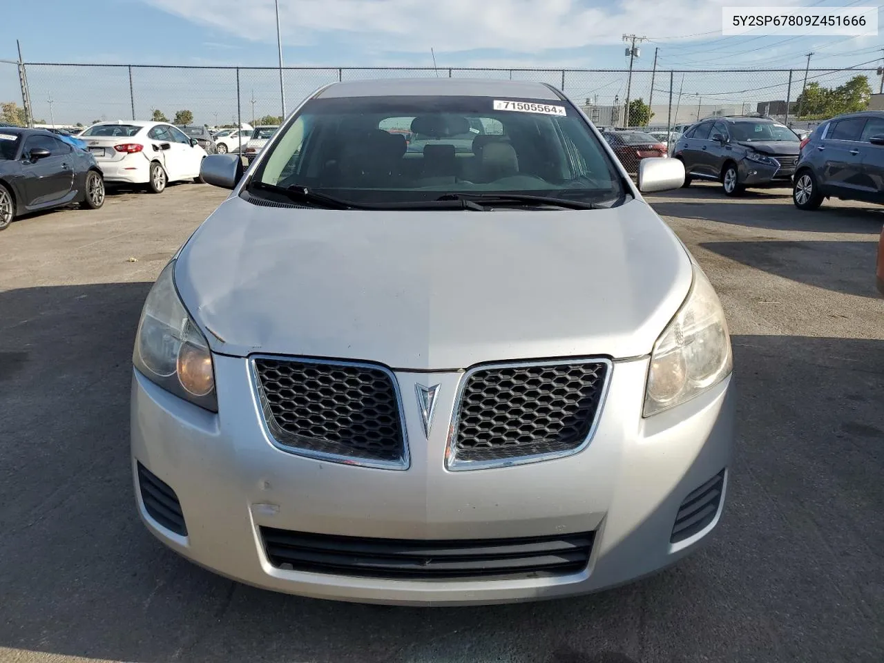 2009 Pontiac Vibe VIN: 5Y2SP67809Z451666 Lot: 71505564