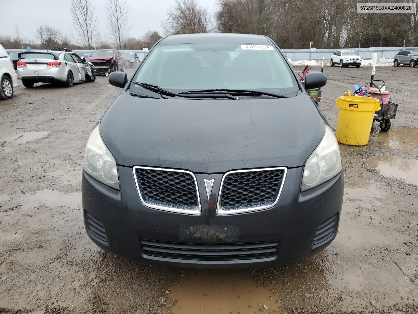 2010 Pontiac Vibe VIN: 5Y2SP6E8XAZ400828 Lot: 41251374