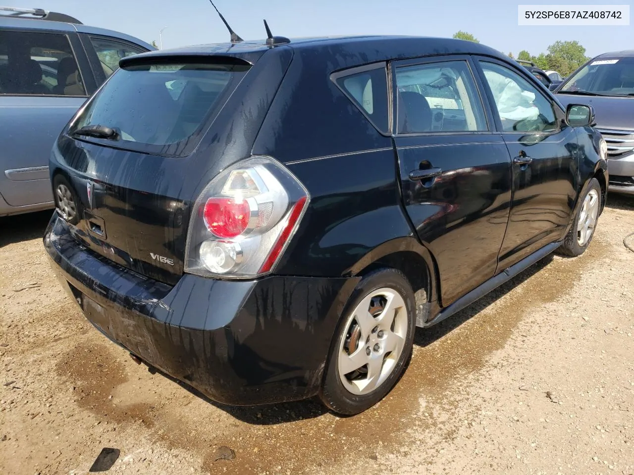 2010 Pontiac Vibe VIN: 5Y2SP6E87AZ408742 Lot: 54756154