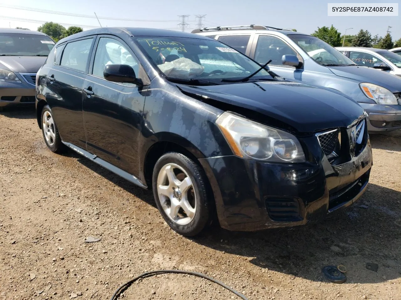 2010 Pontiac Vibe VIN: 5Y2SP6E87AZ408742 Lot: 54756154