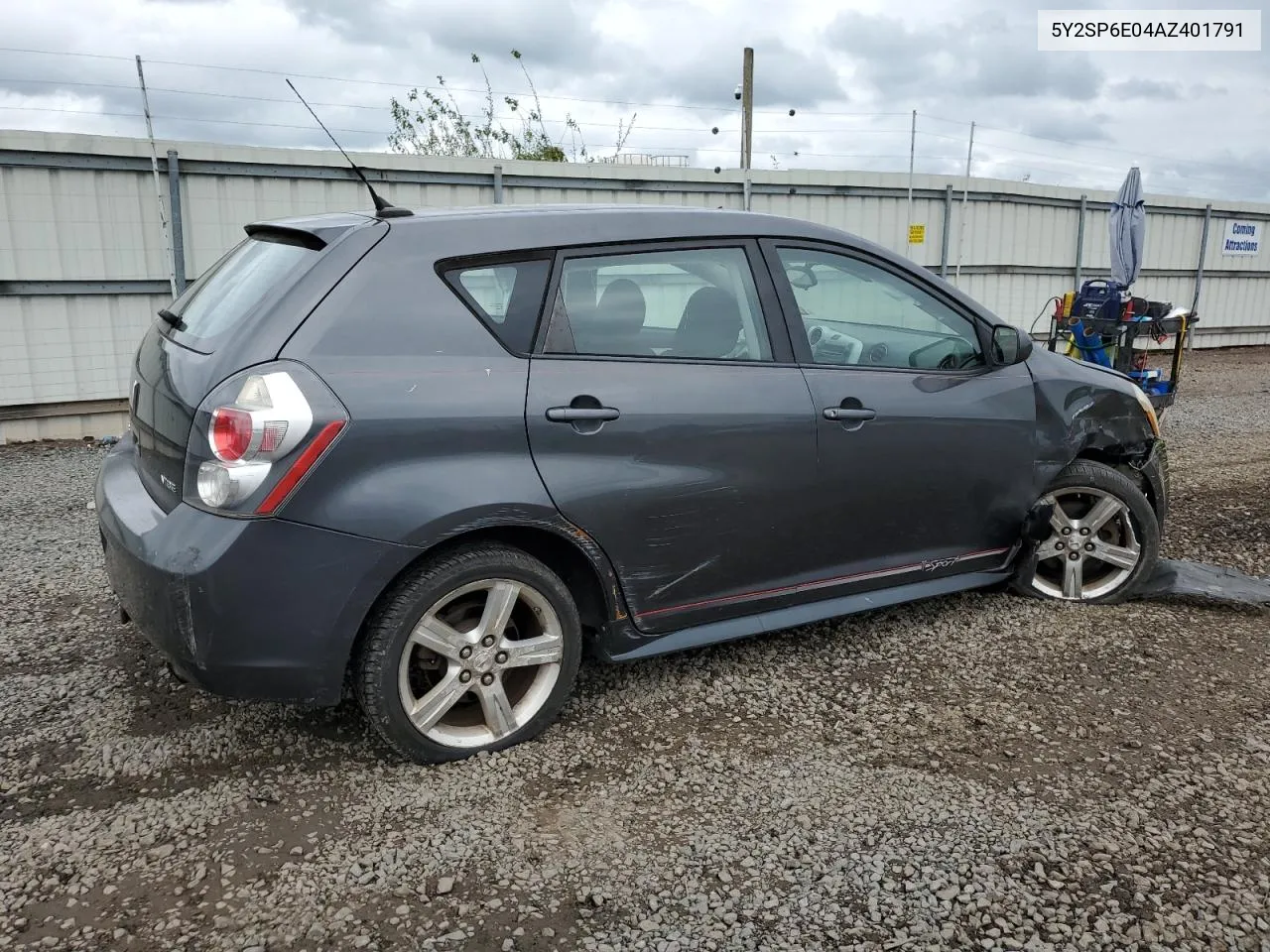 2010 Pontiac Vibe VIN: 5Y2SP6E04AZ401791 Lot: 55092694