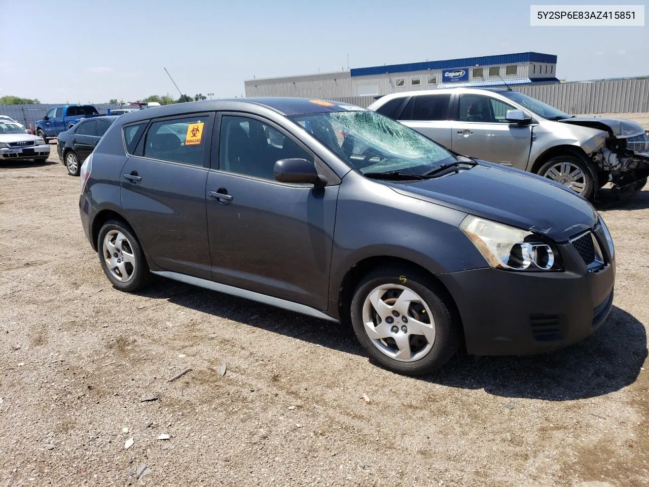 2010 Pontiac Vibe VIN: 5Y2SP6E83AZ415851 Lot: 55481384