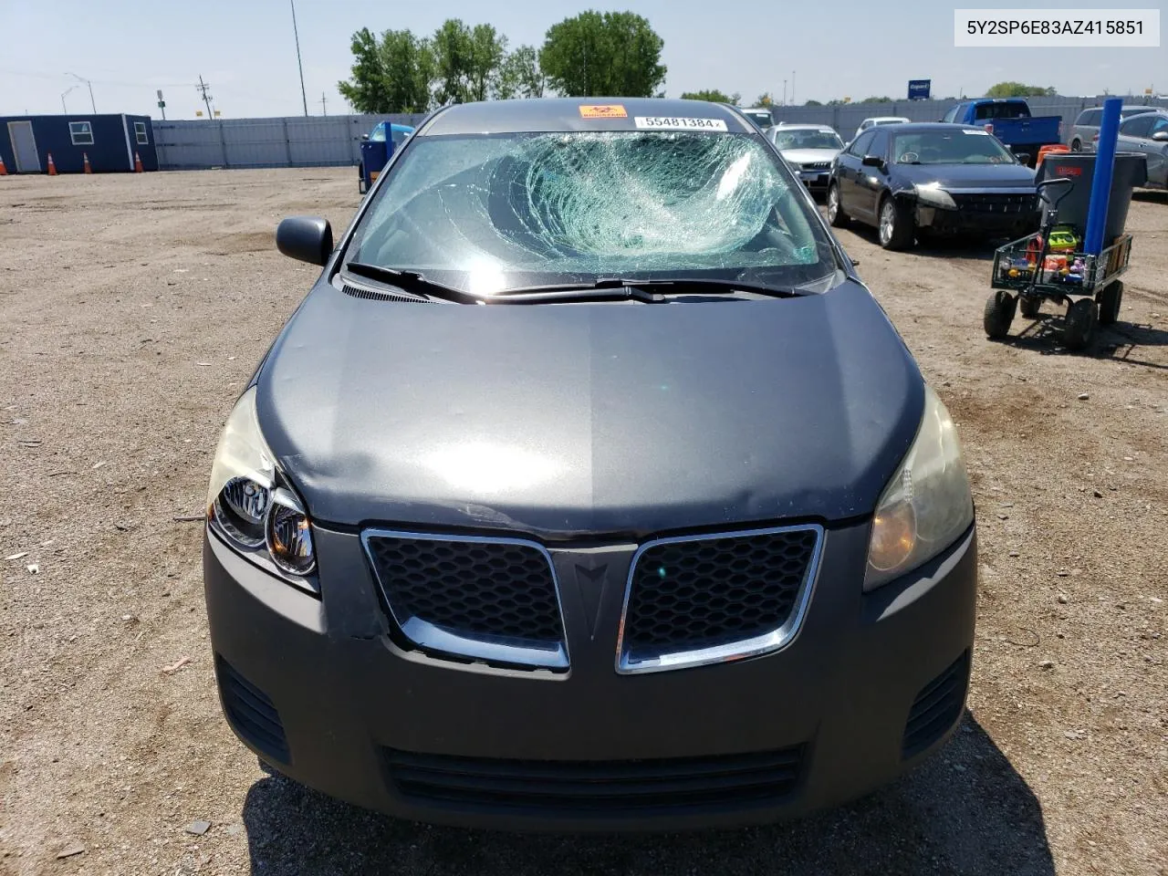 2010 Pontiac Vibe VIN: 5Y2SP6E83AZ415851 Lot: 55481384