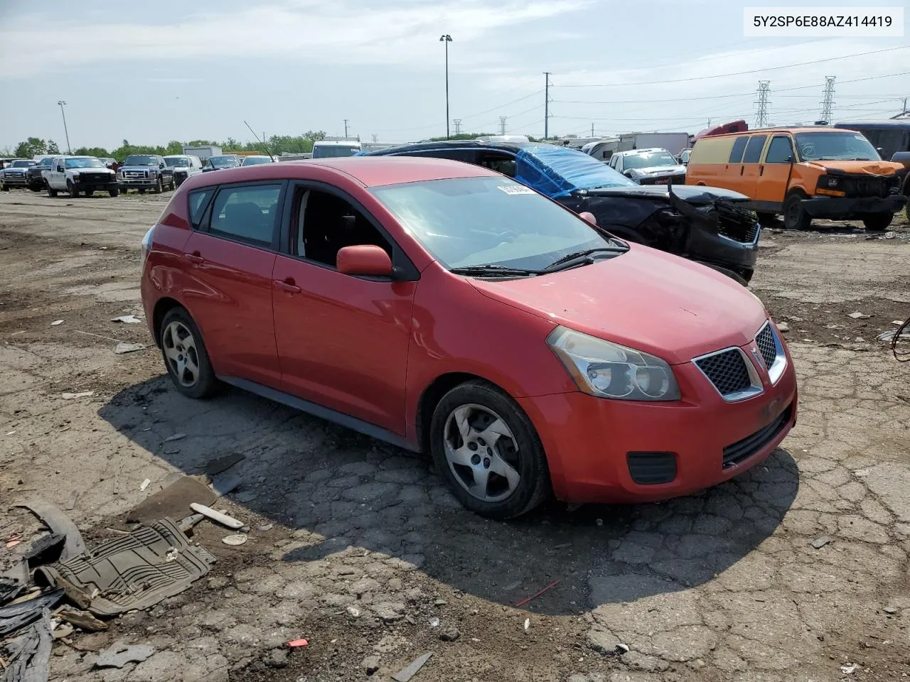 2010 Pontiac Vibe VIN: 5Y2SP6E88AZ414419 Lot: 55796484