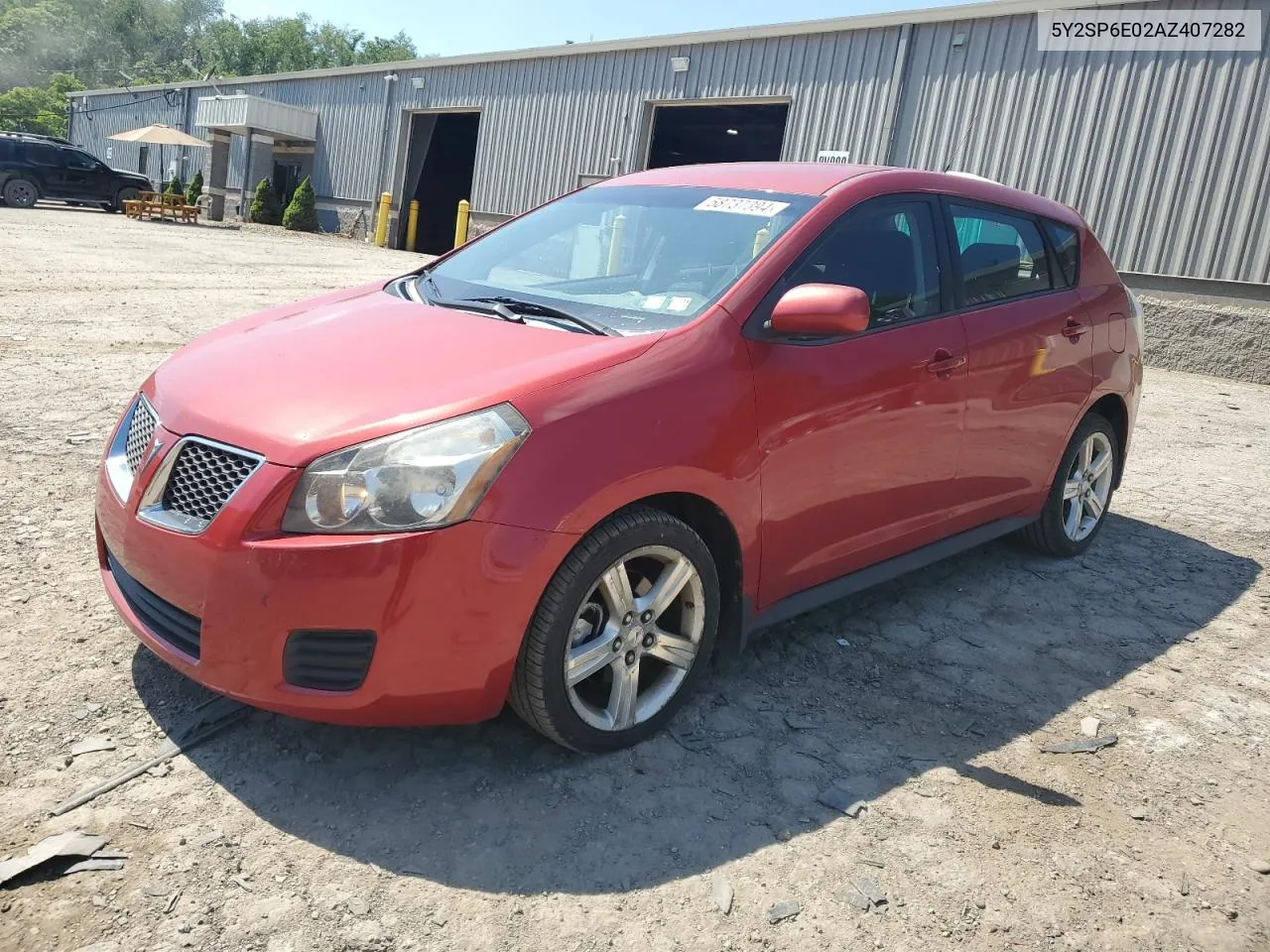 2010 Pontiac Vibe VIN: 5Y2SP6E02AZ407282 Lot: 58737394