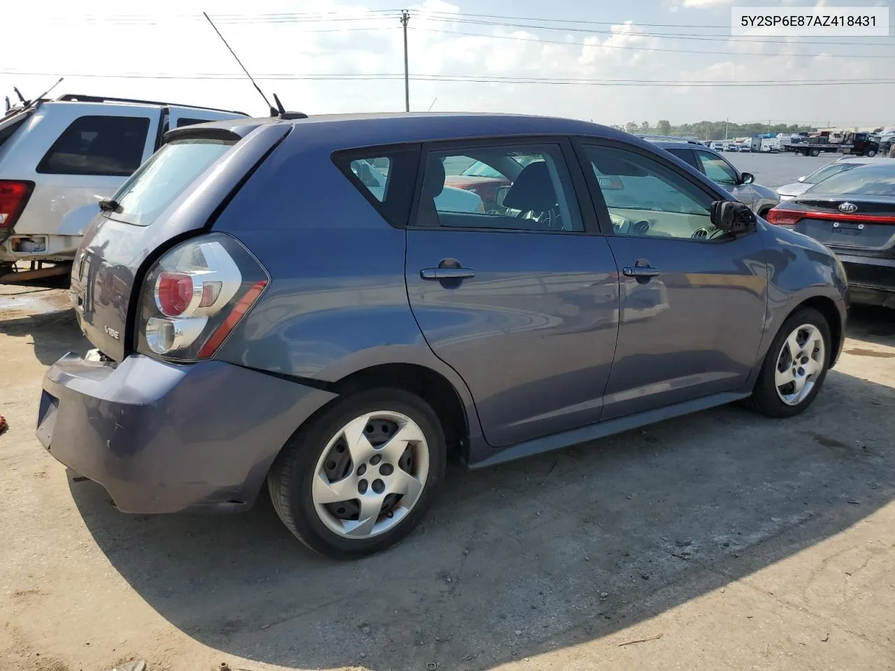 2010 Pontiac Vibe VIN: 5Y2SP6E87AZ418431 Lot: 61418244