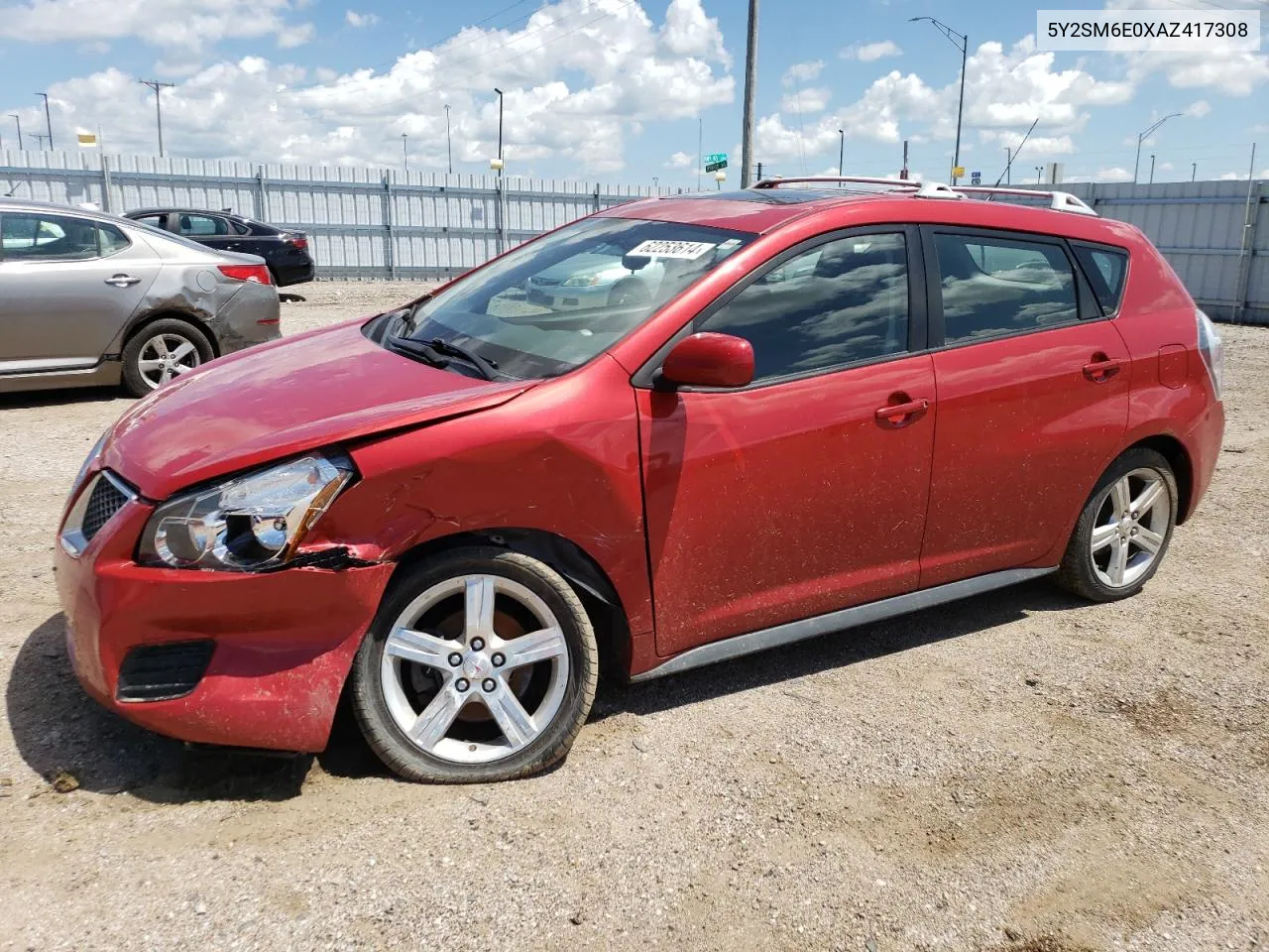 2010 Pontiac Vibe VIN: 5Y2SM6E0XAZ417308 Lot: 62253614