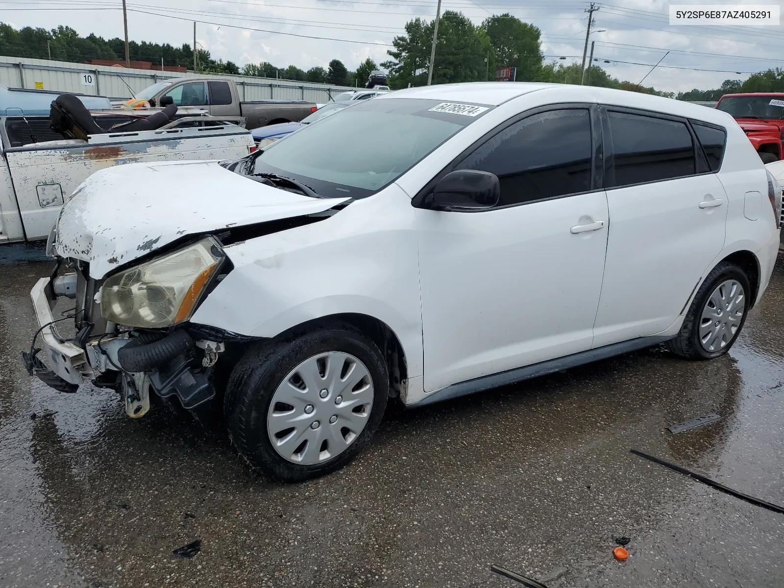 2010 Pontiac Vibe VIN: 5Y2SP6E87AZ405291 Lot: 64785674