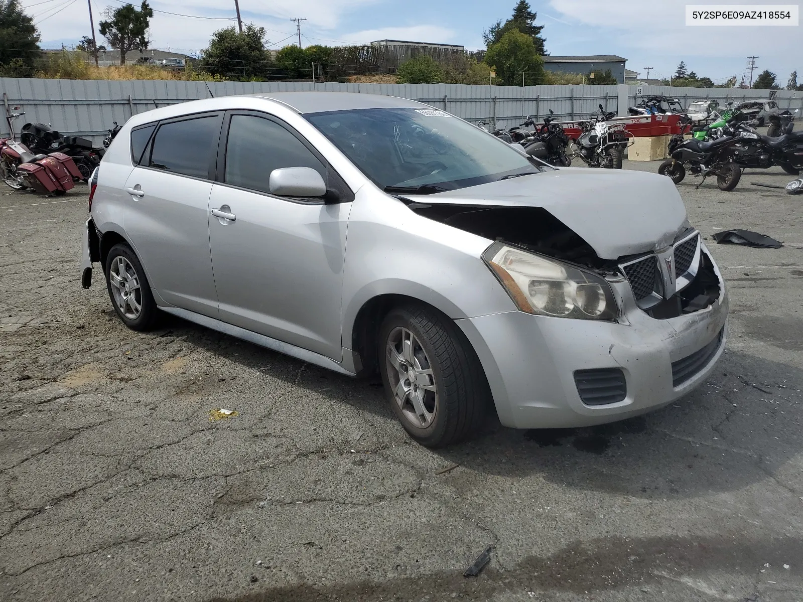 2010 Pontiac Vibe VIN: 5Y2SP6E09AZ418554 Lot: 66036384