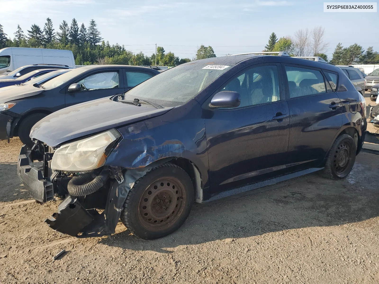 2010 Pontiac Vibe VIN: 5Y2SP6E83AZ400055 Lot: 67409394