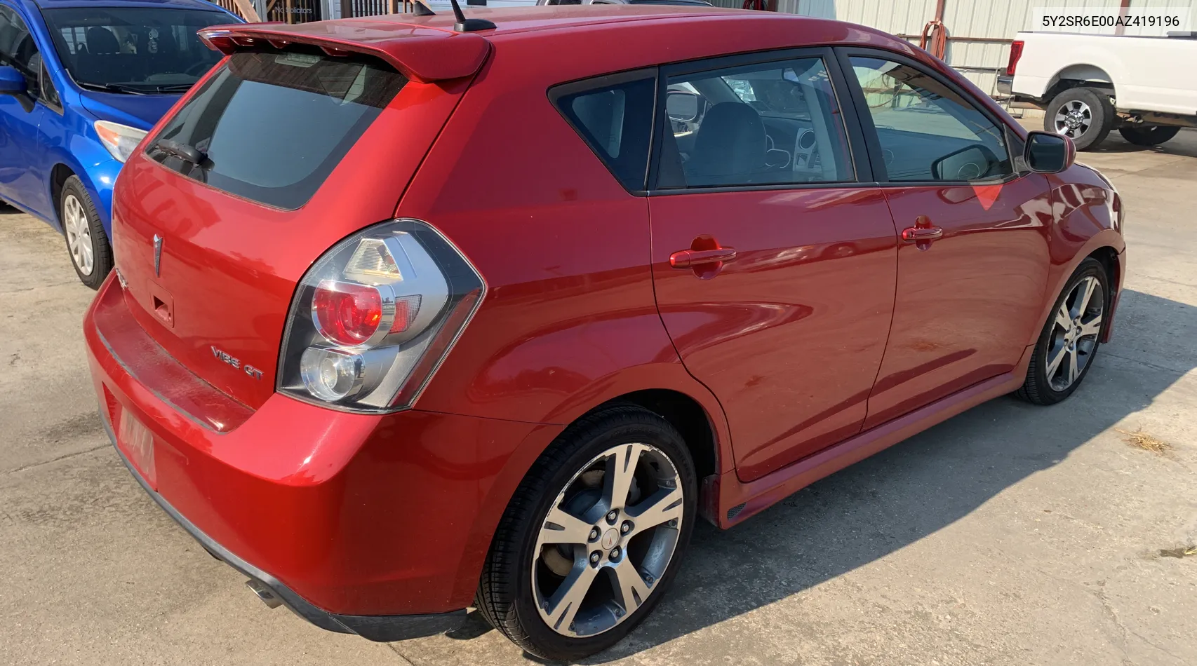 2010 Pontiac Vibe Gt VIN: 5Y2SR6E00AZ419196 Lot: 68990074