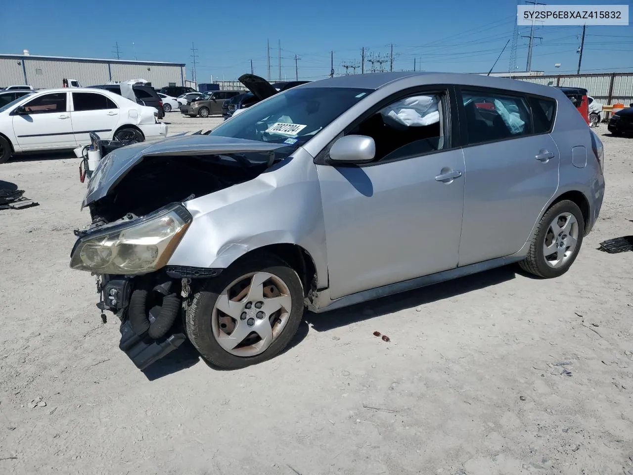 2010 Pontiac Vibe VIN: 5Y2SP6E8XAZ415832 Lot: 70827204