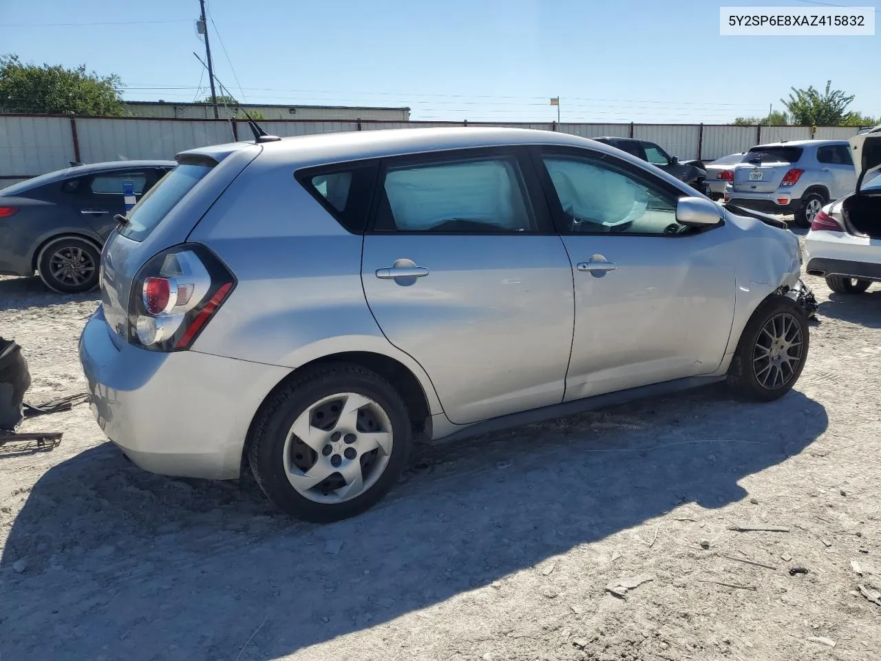 2010 Pontiac Vibe VIN: 5Y2SP6E8XAZ415832 Lot: 70827204