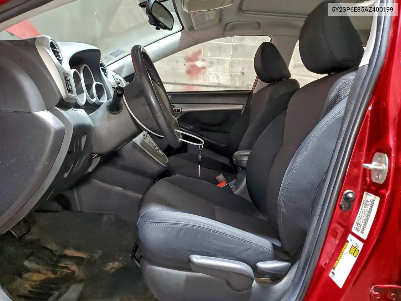 5Y2SP6E85AZ400199 2010 Pontiac Vibe