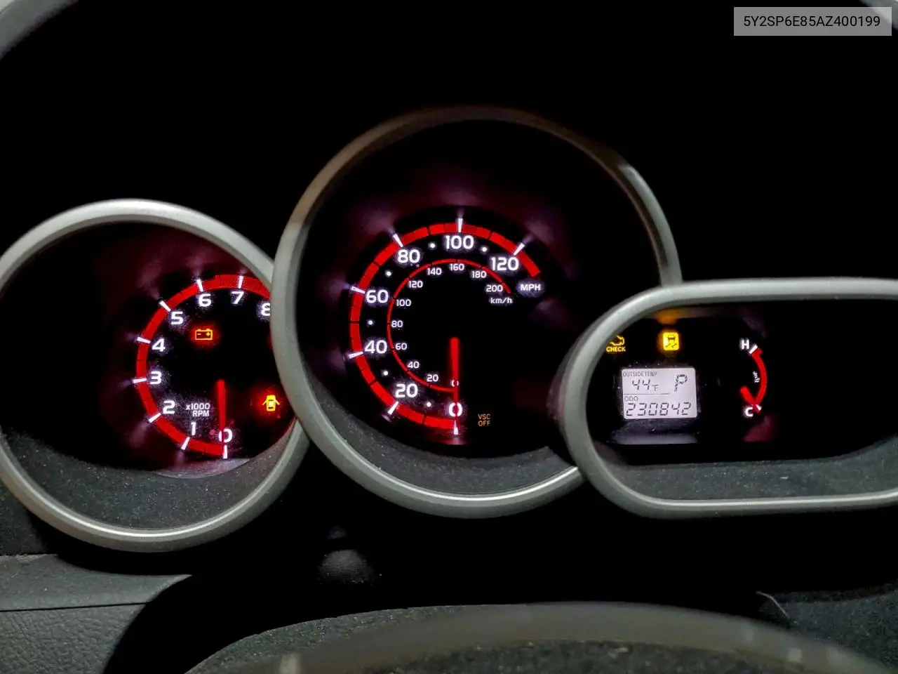 5Y2SP6E85AZ400199 2010 Pontiac Vibe