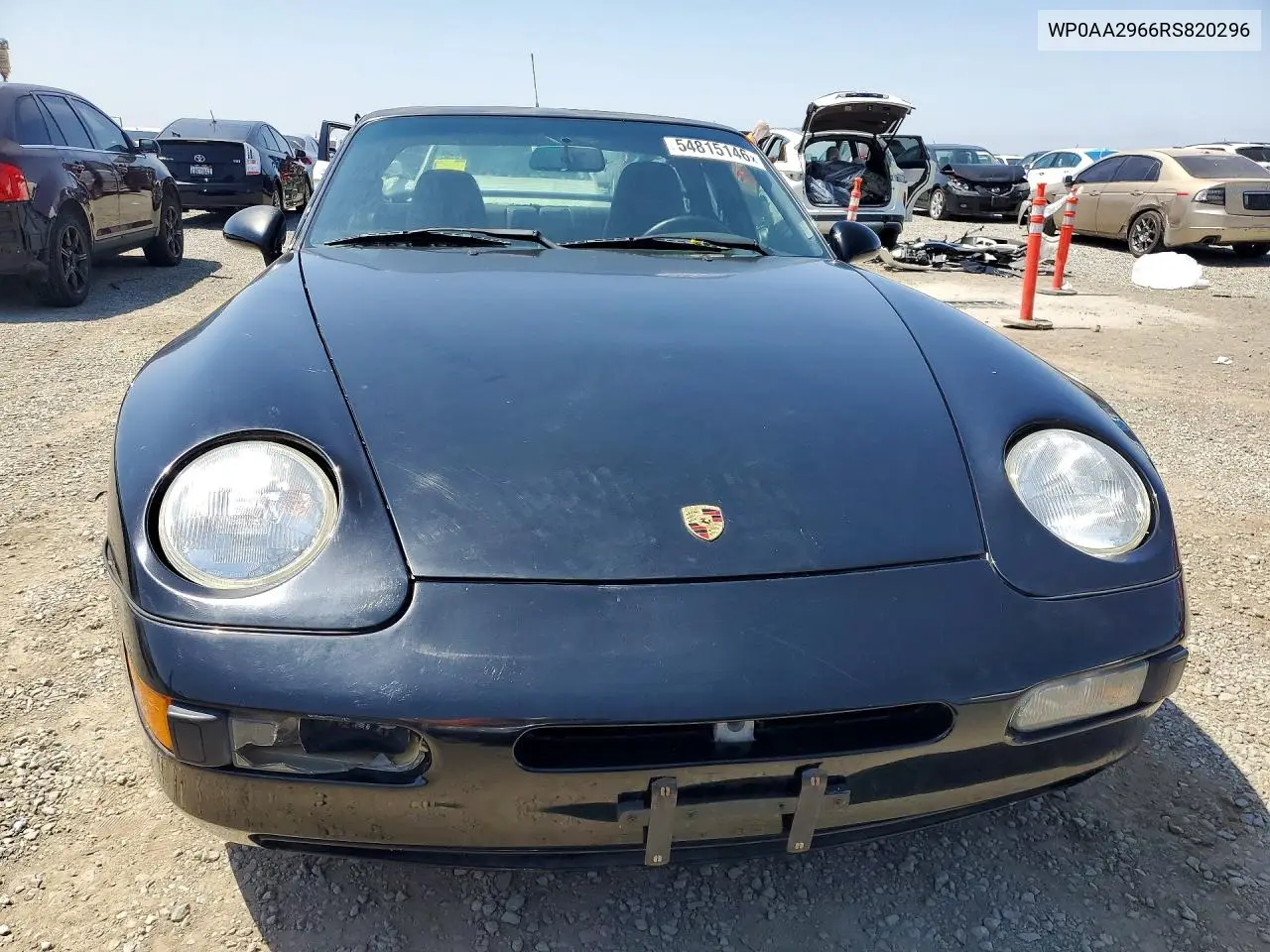 1994 Porsche 968 VIN: WP0AA2966RS820296 Lot: 54815146