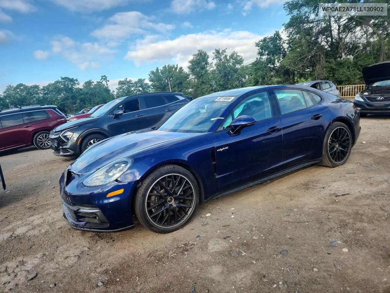 2020 Porsche Panamera 4 E-Hybrid VIN: WP0AE2A78LL130902 Lot: 56119096