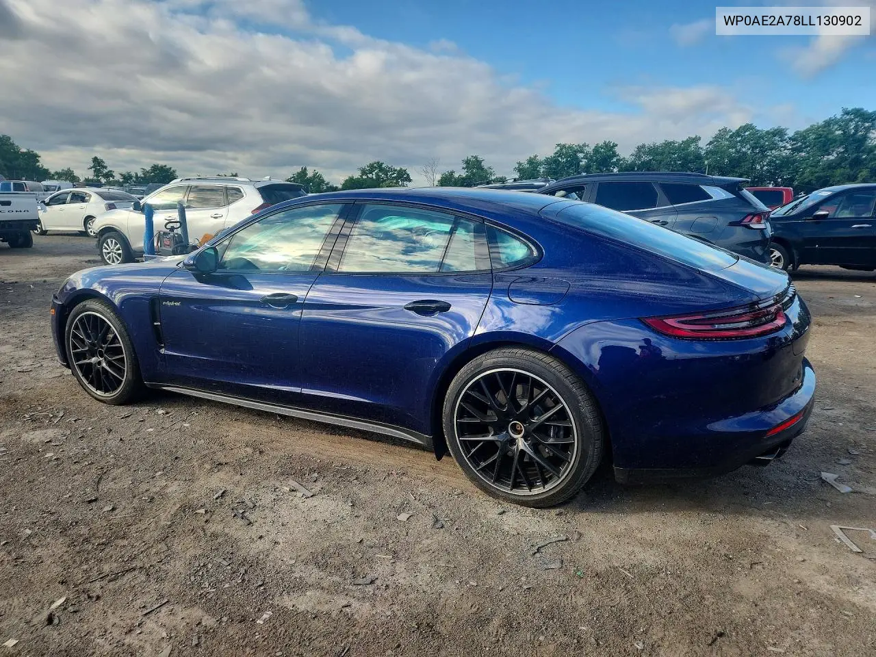 2020 Porsche Panamera 4 E-Hybrid VIN: WP0AE2A78LL130902 Lot: 56119096