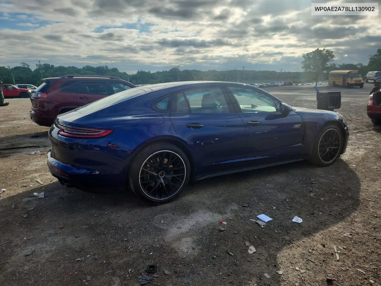 2020 Porsche Panamera 4 E-Hybrid VIN: WP0AE2A78LL130902 Lot: 56119096