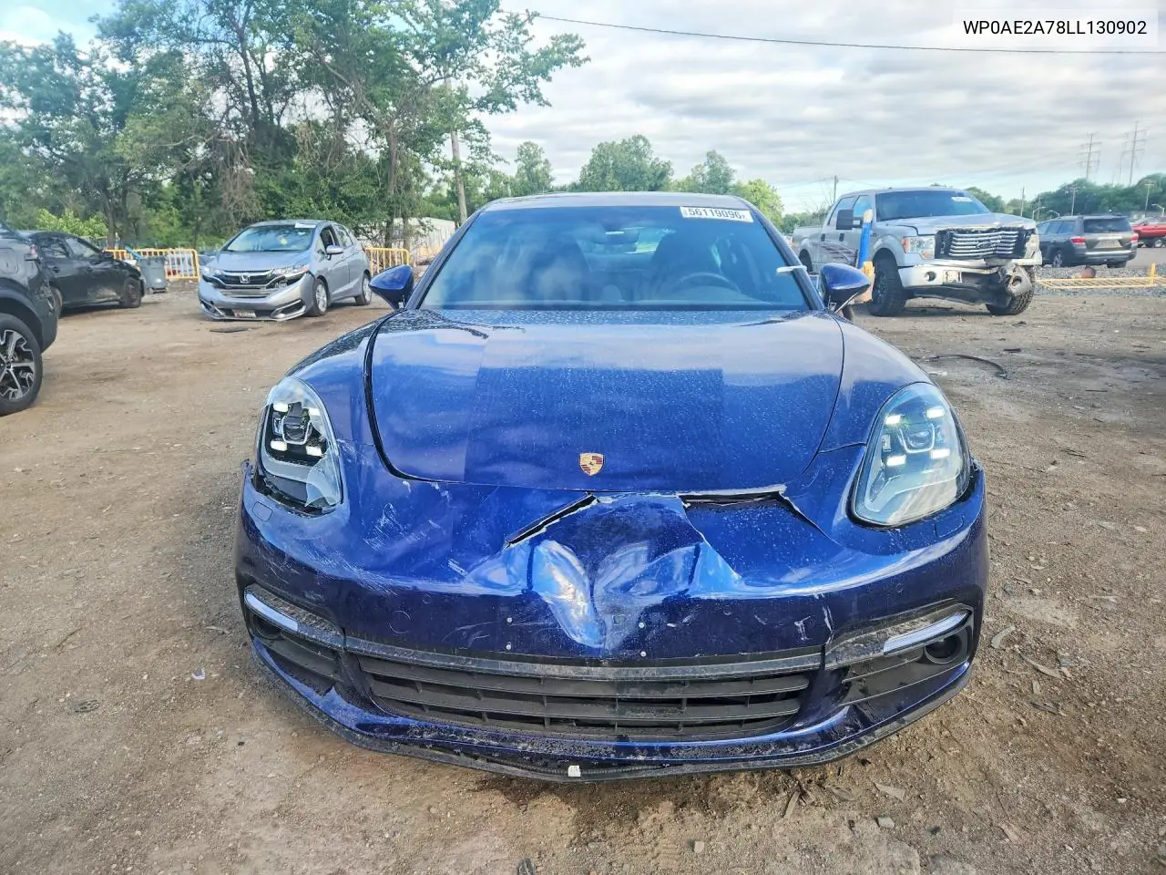 2020 Porsche Panamera 4 E-Hybrid VIN: WP0AE2A78LL130902 Lot: 56119096