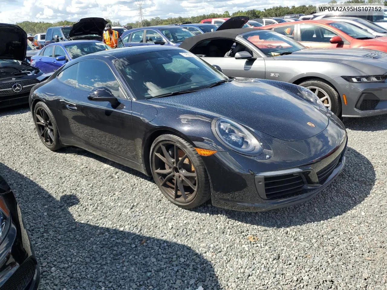 WP0AA2A95HS107152 2017 Porsche 911 Carrera