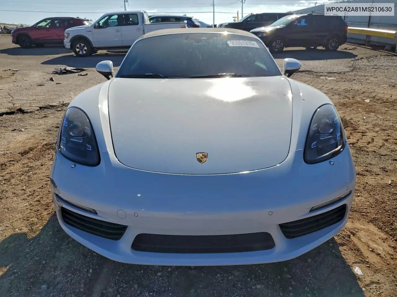 WP0CA2A81MS210630 2021 Porsche Boxster Base