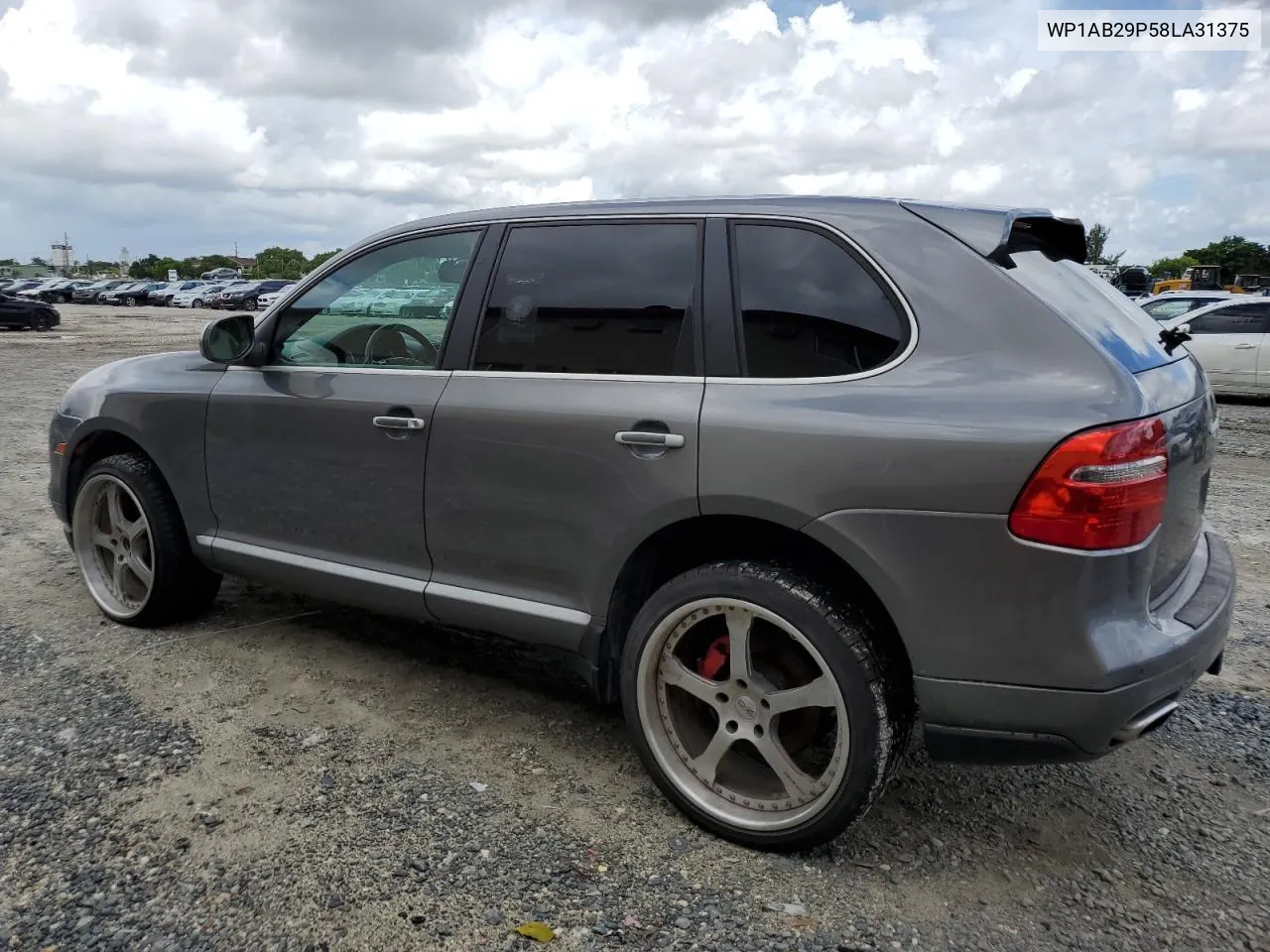 2008 Porsche Cayenne S VIN: WP1AB29P58LA31375 Lot: 66036813